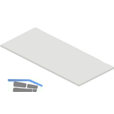 Tischplatte 1800 x 800 x 25 mm hellgrau