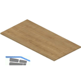 Tischplatte 1600 x 800 x 25 mm Hamilton Eiche natur