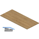 Tischplatte 1800 x 800 x 25 mm Hamilton Eiche natur