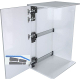 ACCURIDE 1532 Drehschiebet�rbeschlag, H�he 400-600 mm, innenliegende T�ren