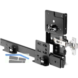 ACCURIDE 1321 Beschl�gegarnitur, L�nge 405 mm, Stahl schwarz chromatiert