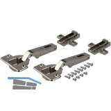 ACCURIDE 1432 Scharnierset f�r aufliegende T�ren, Stahl verzinkt