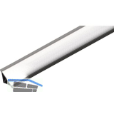 REHAU Wandanschlussprofil Rauwalon vario-line Kunststoff Edelstahl-Effekt