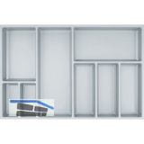 AGOFORM Besteckeinsatz Sky 500/80 Kunststoff silbergrau