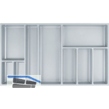 AGOFORM Besteckeinsatz Sky 500/90 Kunststoff silbergrau