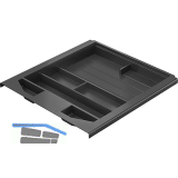 HETTICH Systema Top 2000 Schreibmaterial-Auszug 392 mm; H�he 40 mm; schwarz