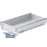 HETTICH Systema Top 2000 Stahlschubkasten 292 mm, 270 x 514 mm, Alu-Finish