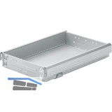 HETTICH Systema Top 2000 Stahlschubkasten 392 mm,370 x 514 mm, Alu-Finish