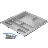 HETTICH Systema Top 2000 Schreibmaterial-Auszug 392 mm; H�he 40 mm, Alu-Finish