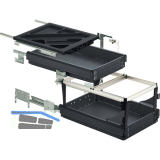 HETTICH Systema Top 2000 Container-Set Sil Sys, Teil-/�berauszug, ET 530,schw.