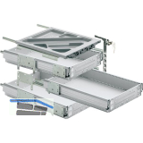 HETTICH Systema Top 2000 Container-Set Sil Sys, Vollauszug, ET 730, alu