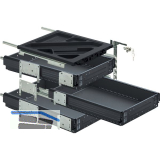 HETTICH Systema Top 2000 Container-Set Sil Sys, Vollauszug, ET 530,schw.