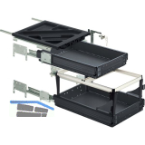 HETTICH Systema Top 2000 Container-Set Sil Sys,Voll-/�berauszug,ET 730,schw.