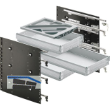 HETTICH Systema Top 2000 Schnellmontage-Set Sil Sys, Vollauszug, ET 530, alu