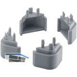 HETTICH Systema Top 2000 Fu�verl�ngerung f�r H�ngerahmen, Alu-Finish