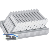 HETTICH Systema Top 2000 Formularablage, F�cheranzahl 11, Kunststoff Alu-Finish