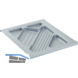 HETTICH Systema Top 2000 Materialschub,EB 392 mm, Alu-Finish