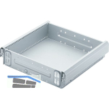 HETTICH Systema Top 2000 Stahlschubkasten, 392 mm, 370 x 354 mm, Alu-Finish
