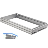 HETTICH Systema Top 2000 H�ngeregistratur-Rahmen, 1 x A4 + R, KB 600mm, Alu-F.