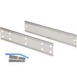 HETTICH Systema Top 2000 Orgaline, Au�enbreite 736 mm, Stahl Alu-Finish