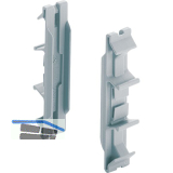 HETTICH Systema Top 2000 Orgaclip, Kunststoff Alu-Finish