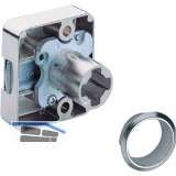 HETTICH PRESTIGE 2000 Zylinder-Fallenschloss Z23, Dornma� 25, �18, vernickelt