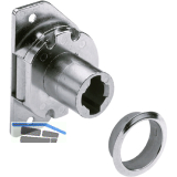 HETTICH PRESTIGE 2000 Zyl.-Rollladenschloss Z23 rechts, Dornma� 15, Stahl vern.