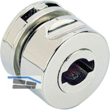 HETTICH PRESTIGE 2000 Zylinder-Glast�rschloss Typ 321, Stahl vernickelt hochgl.