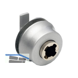 HETTICH PRESTIGE 2000 Zylinder-Glasschiebet�rschloss Typ 326, alufarbig