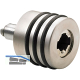 HETTICH PRESTIGE 2000 Zylinder-Drehgriff Typ 471N, links, vernickelt matt