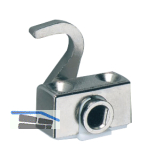 HETTICH PRESTIGE 2000 Schlie�haken zum Anschrauben, links, Stahl vernickelt