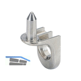 HETTICH SEKURA 7 Bodentr�ger zum Anschrauben, Bohr � 5 mm, Zinkdruckguss vern.