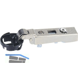 HETTICH INTERMAT 9904 T1 Glast�rscharnier, halb aufliegend, �W 95�