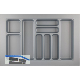 HETTICH OrgaTray 440 Besteckeinsatz T 441 - 520/Nennbreite 800 mm Silber