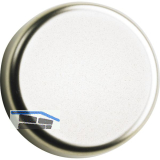HETTICH Glast�r Zierkappe rund, Kunststoff matt vernickelt