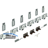 HETTICH SlideLine 56 Beschl�gegarnitur, TK 40 Kg, 3 t�rig