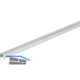 HETTICH VERTICO MONO Abdeckprofil f�r Seilzug seitlich, L�nge 600, AL silber