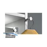 HETTICH Kleiderb�gelhalter ausziehbar, Messing vernickelt