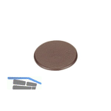 HETTICH RASTEX 25 Abdeckkappe ohne Abdeckrand, Kunststoff braun