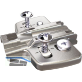 HETTICH Exzenter Kreuzmontageplatte, Spanplattenschraube, Distanz 5 mm