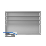 AGOFORM Besteckeinsatz Scoop II KB 800 mm Kunststoff Silber