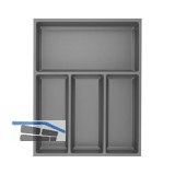 AGOFORM Besteckeinsatz Sky 500/45 Kunststoff schiefergrau