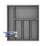 AGOFORM Besteckeinsatz Sky 500/50 Kunststoff schiefergrau