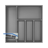 AGOFORM Besteckeinsatz Sky 500/55 Kunststoff schiefergrau