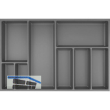 AGOFORM Besteckeinsatz Sky 500/80 Kunststoff schiefergrau