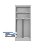 Besteckeinsatz Scoop II Set KB 300 mm Kunststoff Silber