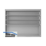 Besteckeinsatz Scoop II Set KB 700 mm Kunststoff Silber