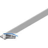 CINETTO PS23 F�hrungsschiene unten 6000 mm auf Ma�, Aluminium eloxiert