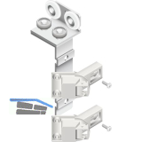 CINETTO PS23 Faltschiebet�rbeschlag links, bis 50kg, 2 T�rfl�gel