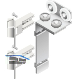 CINETTO PS23 Faltschiebet�rbeschlag rechts, bis 50kg, 2 T�rfl�gel